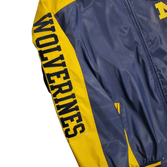Vintage MICHIGAN WOLVERINES Jacket Coat STEVE & BARRY’s Collegiate - Picture 5 of 13
